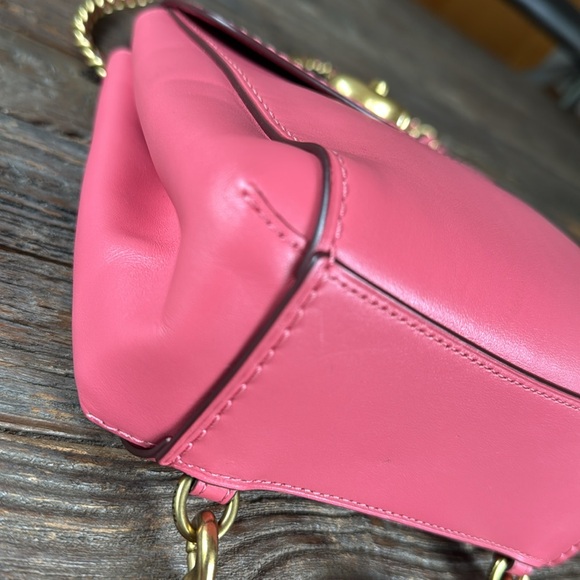 Coach Parker convertible backpack adjustable straps Orchid Pink leather EUC - Picture 8 of 16